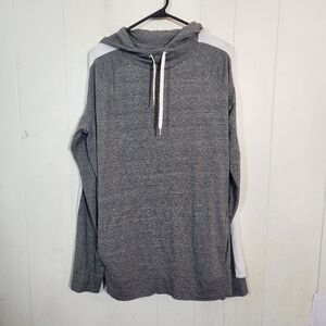 American Eagle Outfitters Apres Active Gray White Hoodie Size Medium Tall